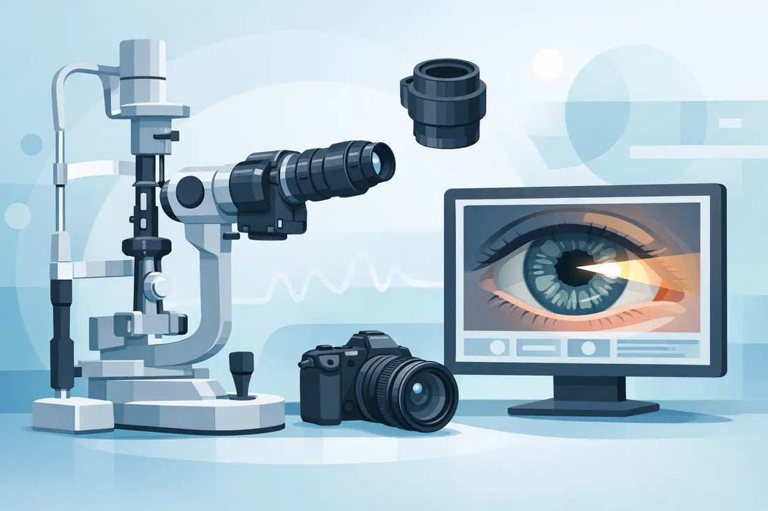 Slit Lamp Camera Adapter Setup for Clinical Imaging - OcuRx