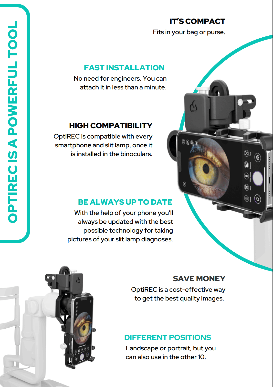 OptiRec - Slit Lamp Adapter - OcuRx