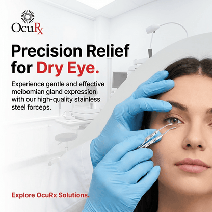Stainless Steel Meibomian Gland Forceps - OcuRx